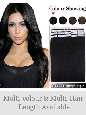 16" 20pcs Remy Hair Tape In Extensions