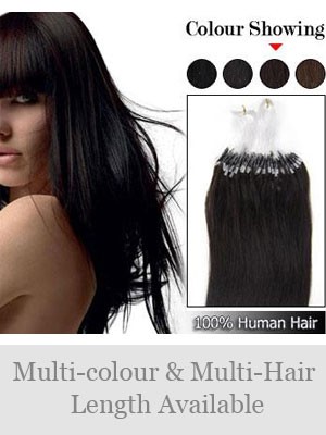 18" 100% Micro Loop Human Hair Extensions