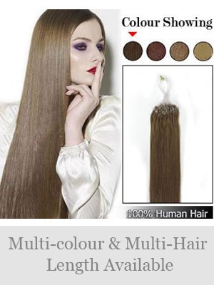 18" 100% Micro Loop Human Hair Extensions