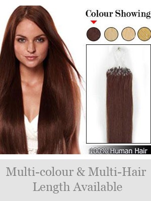 18" 100% Micro Loop Human Hair Extensions