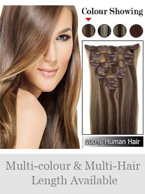 7 Pcs From 14"(70g) Straight Clip In Full Head Set