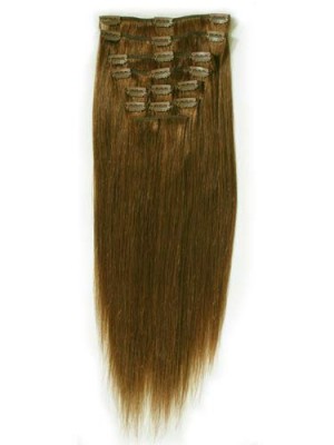 10 Pcs From 14" Straight Clip In Full Head Set