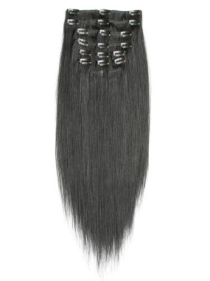 10 Pcs From 14" Straight Clip In Full Head Set