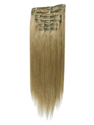10 Pcs From 14" Straight Clip In Full Head Set