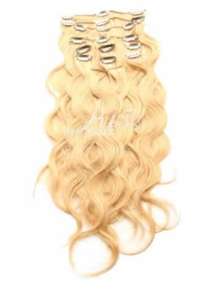 10 Pcs From 18" Wavy Clip In Full Head Set