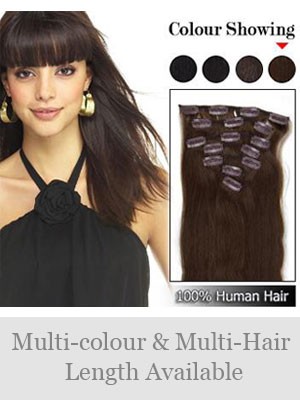 7 Pcs From 14" Clip In Full Head Set