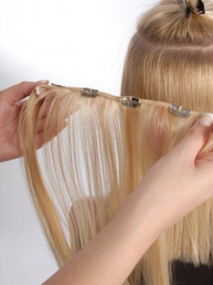 100% Human Hair 18 Inches 4 Pcs Clip In Hair Extensions