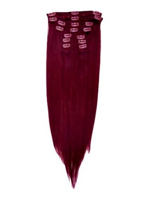 10 Pcs From 14" Straight Clip In Full Head Set