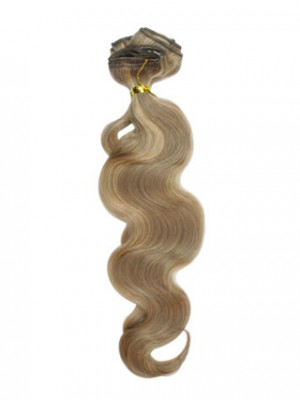 10 Pcs From 18" Wavy Clip In Full Head Set