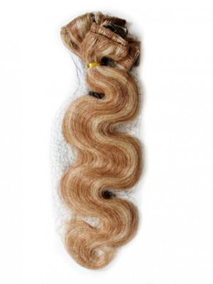 10 Pcs From 18" Wavy Clip In Full Head Set