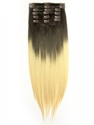 Dip Dye Clip-in Straight Hair