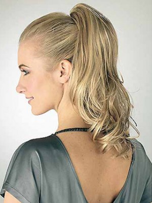 14" Wavy With Claw-Clip Attachment Synthetic Ponytail