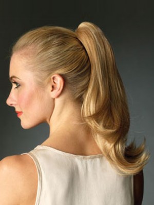 Long Palm Clip Synthetic Wavy Ponytail