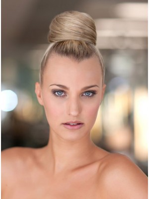 6" Synthetic Pressure Clip Bridal Buns