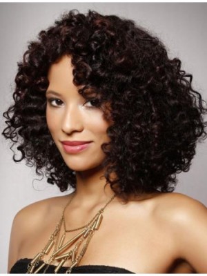 Suitable Long Curly Lace Front Human Hair Wigs
