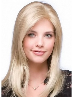 Suitable Long Straight Blonde Human Hair Wigs