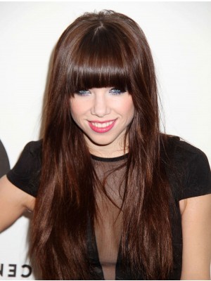 Shimmering Long Synthetic Carly Rae Jepsen Wigs