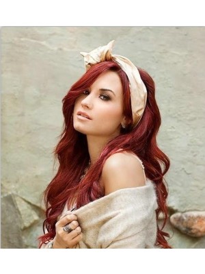 Demi Lovato Long Layered Synthetic Wigs