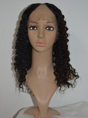 Tight Spiral Curls Remy Hair U Part Wig