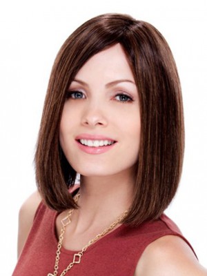 Remy Human Hair Mid-Length Bob Style Wig