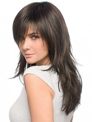 Long Textured Layered Lace Front Human Hair Wig
