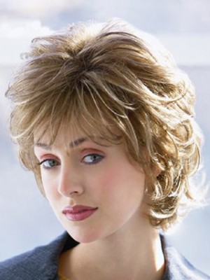 Wavy Layers Human Hair Lace Front Wig
