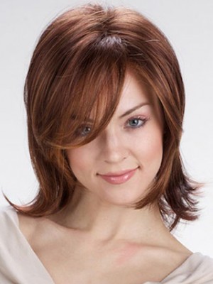Layered Mid-Length Synthetic Wig