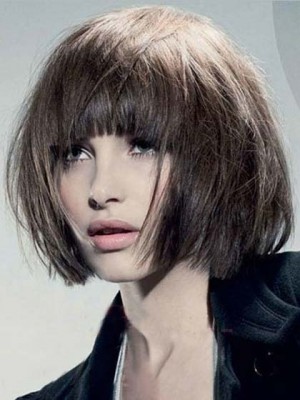 Charming  Remy Human Hair Capless Bob Wigs 