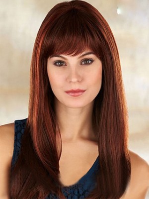 Soft Hot Sell New Long Straight Human Hair Wig