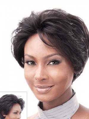 8" Body Wavy Remy Human Hair Lace Front Wig