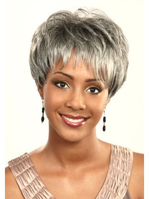 Short Straight Synthetic Capless Wig