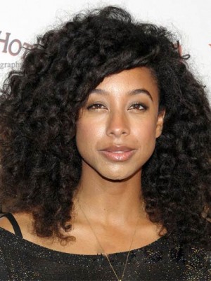 New Style Medium Curly African American Lace Wigs For Women 