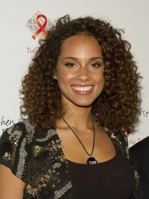 Chic Medium Curly Brown African American Lace Wigs For Women