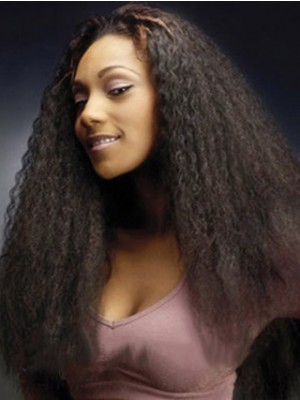 Quality Wigs Long Straight No Bang African American Lace Wigs For Women 22 Inch