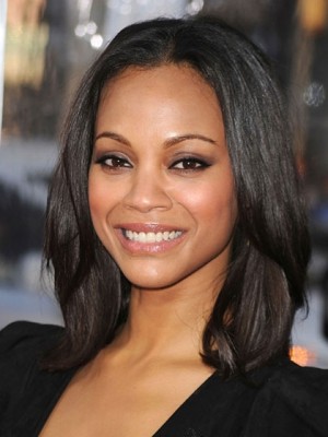 Simple Medium Straight African American Full Lace Wigs For Women