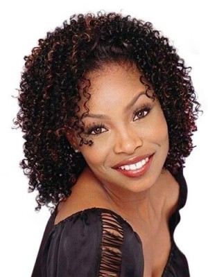 Ancient Short Curly No Bang African American Lace Wigs For Women