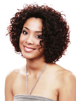 Gracefull Short Curly African American Lace Wigs For Women 10 Inch