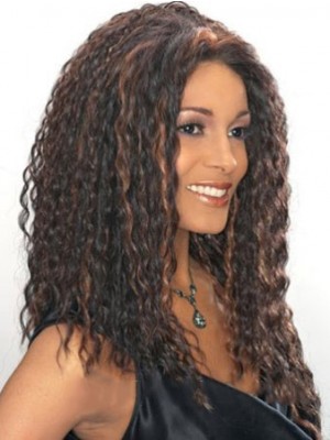Fabulous Long Curly African American Lace Wigs For Women 18 Inch