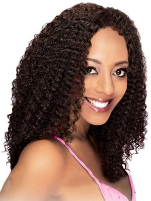 Outstanding Curly No Bang African American Lace Wigs For Women