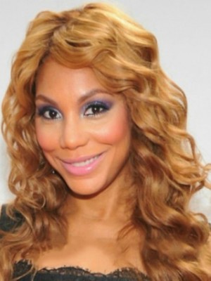 Indian Hair Long Wavy African American Lace Front Wigs For Women