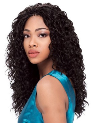 Quality Wigs Long Curly African American Lace Wigs For Women 20 Inch