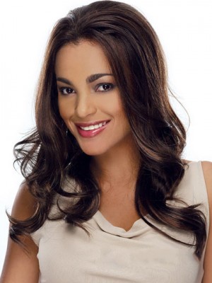 Exquisite Long Wavy African American Lace Wigs For Women 18 Inch