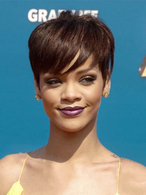 Outstanding Short Straight African American Wigs For Women 6 Inch 
