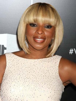 Up-to-date Short Straight African American Wigs For Women 10 Inch