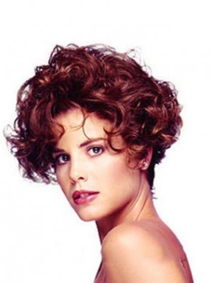 Prevailing Short Curly No Bang African American Lace Wigs For Women