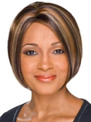 Gracefull Short Straight African American Lace Wigs For Women