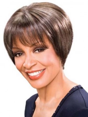 Popurlar Short Straight African American Wigs For Women