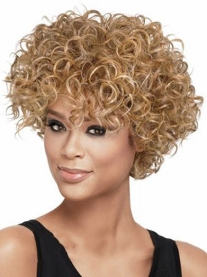 Sale Wigs Short Curly Blonde African American Wigs