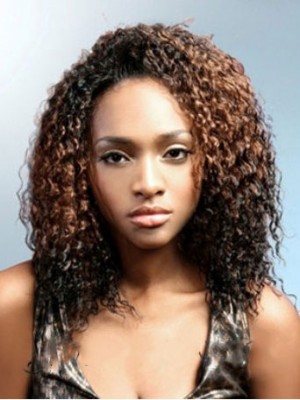 Discount Short Curly No Bang African American Lace Wigs For Women