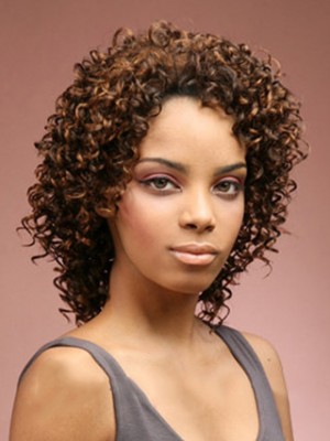 Sale Wigs Short Curly No Bang African American Lace Wigs For Women